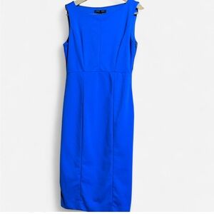 Banana Republic Vibrant Blue Midi Cocktail Dress